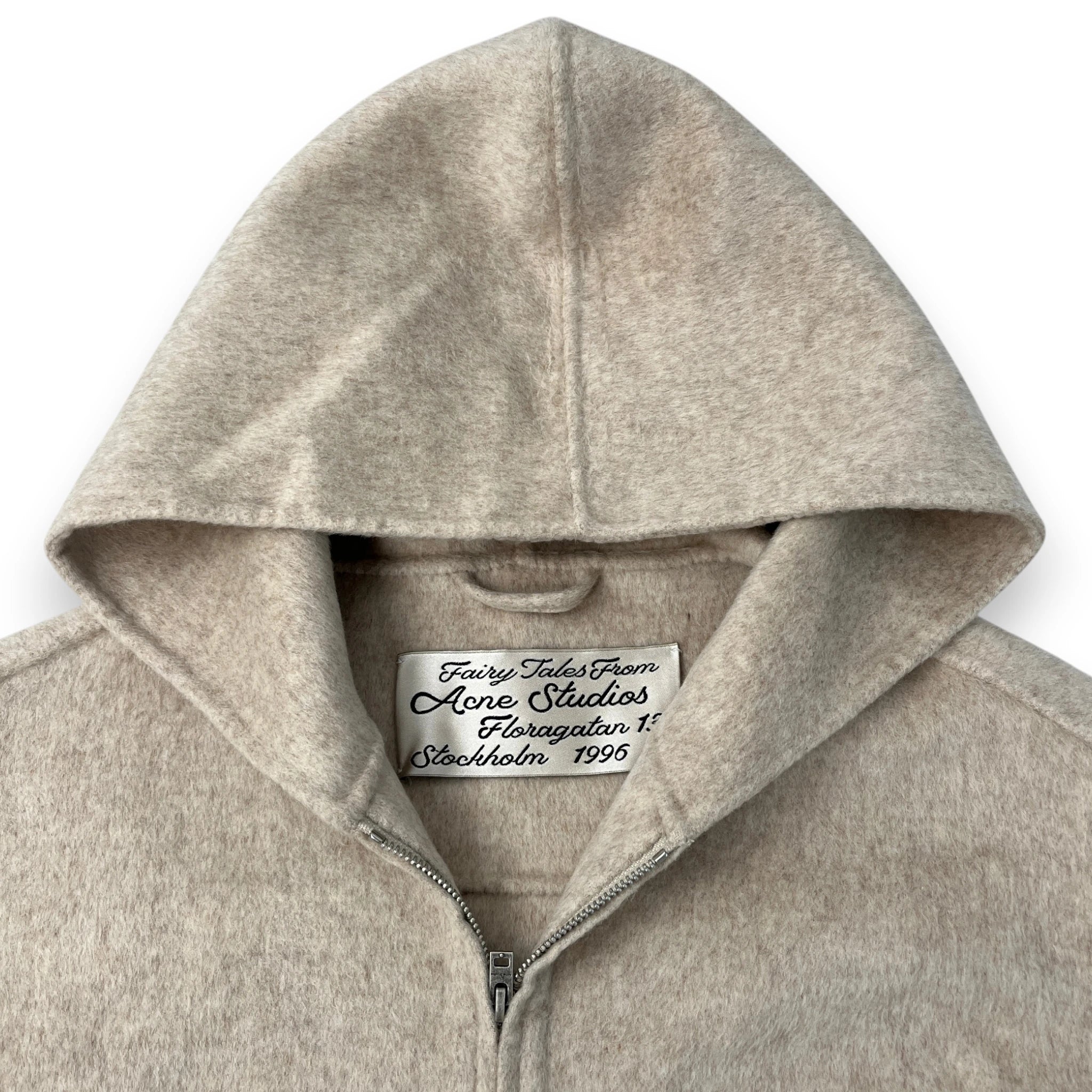 ACNE STUDIOS CASHMERE ZIP-UP JACKET