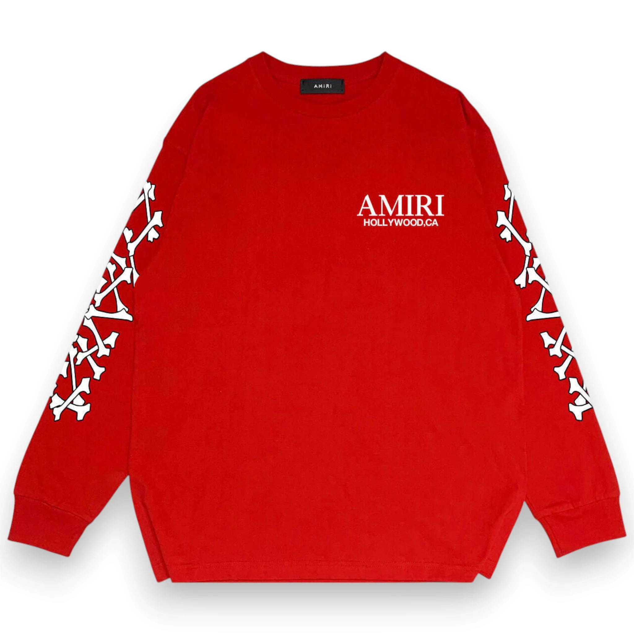 AMIRI BONES STACKED LONG SLEEVE TEE