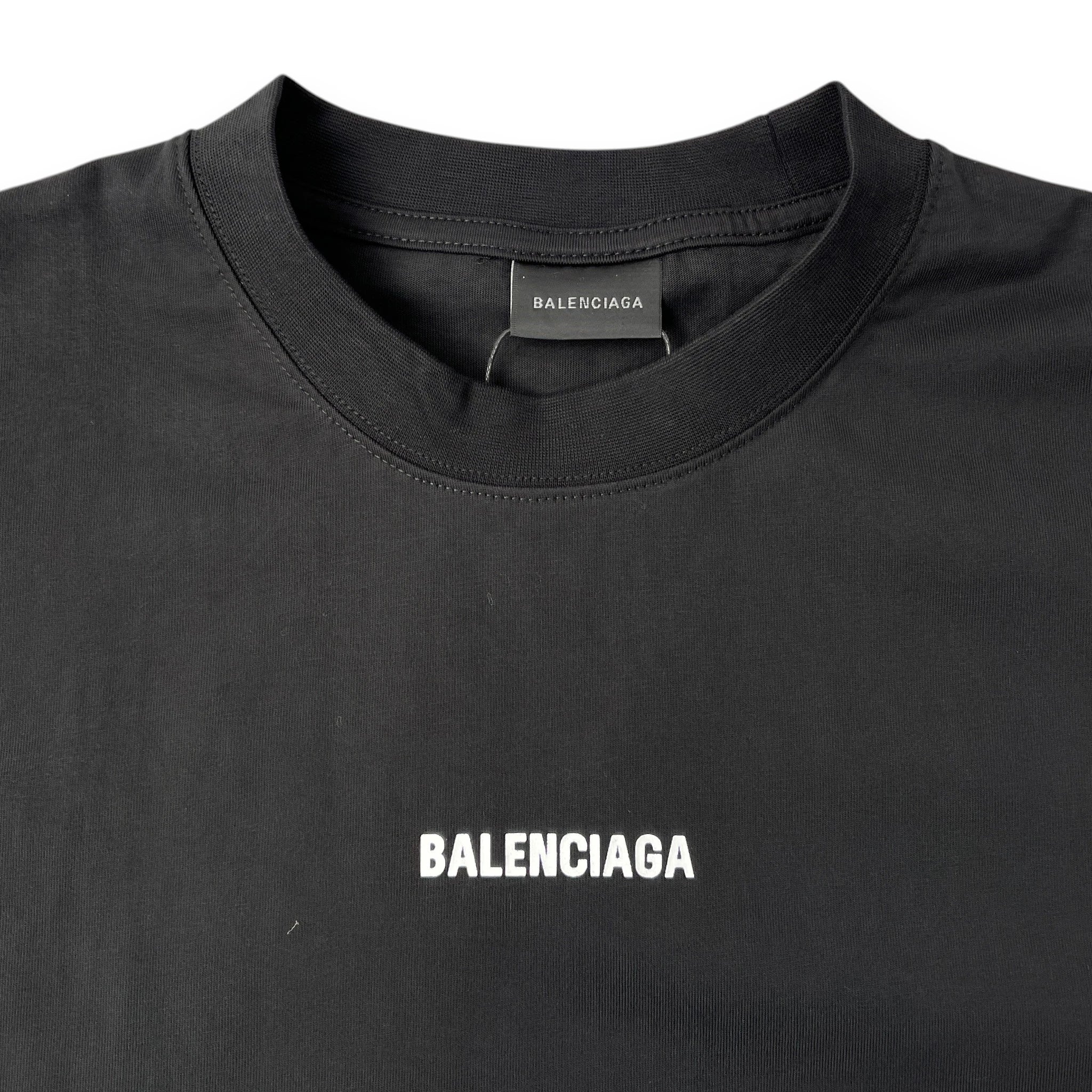 BALENCIAGA LOGO BACK T-SHIRT 'Black'