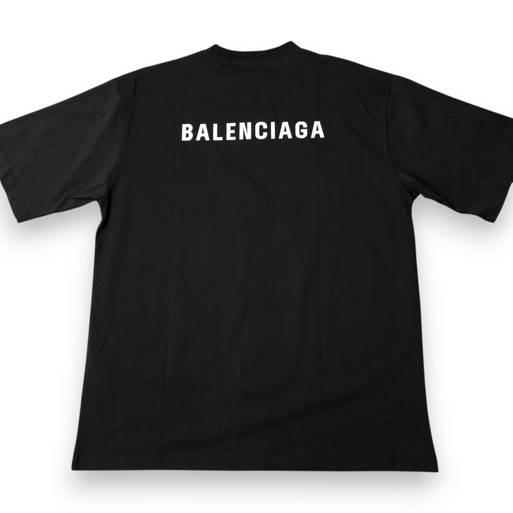 BALENCIAGA LOGO BACK T-SHIRT 'Black'