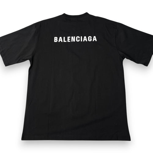BALENCIAGA LOGO BACK T-SHIRT 'Black'