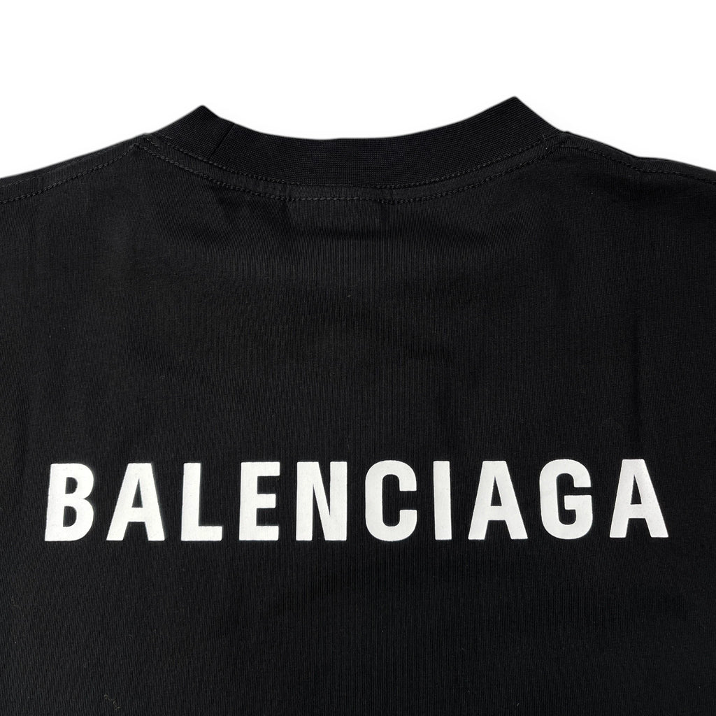 BALENCIAGA LOGO BACK T-SHIRT 'Black'