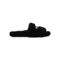 BALENCIAGA FURRY OPEN MULE 'Black'