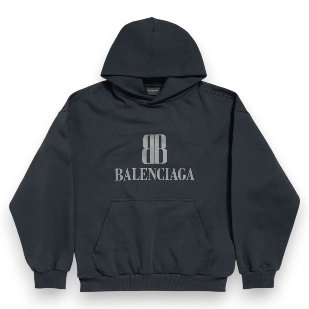 BALENCIAGA NANO BB HOODIE FADED BLACK