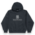 BALENCIAGA NANO BB HOODIE FADED BLACK