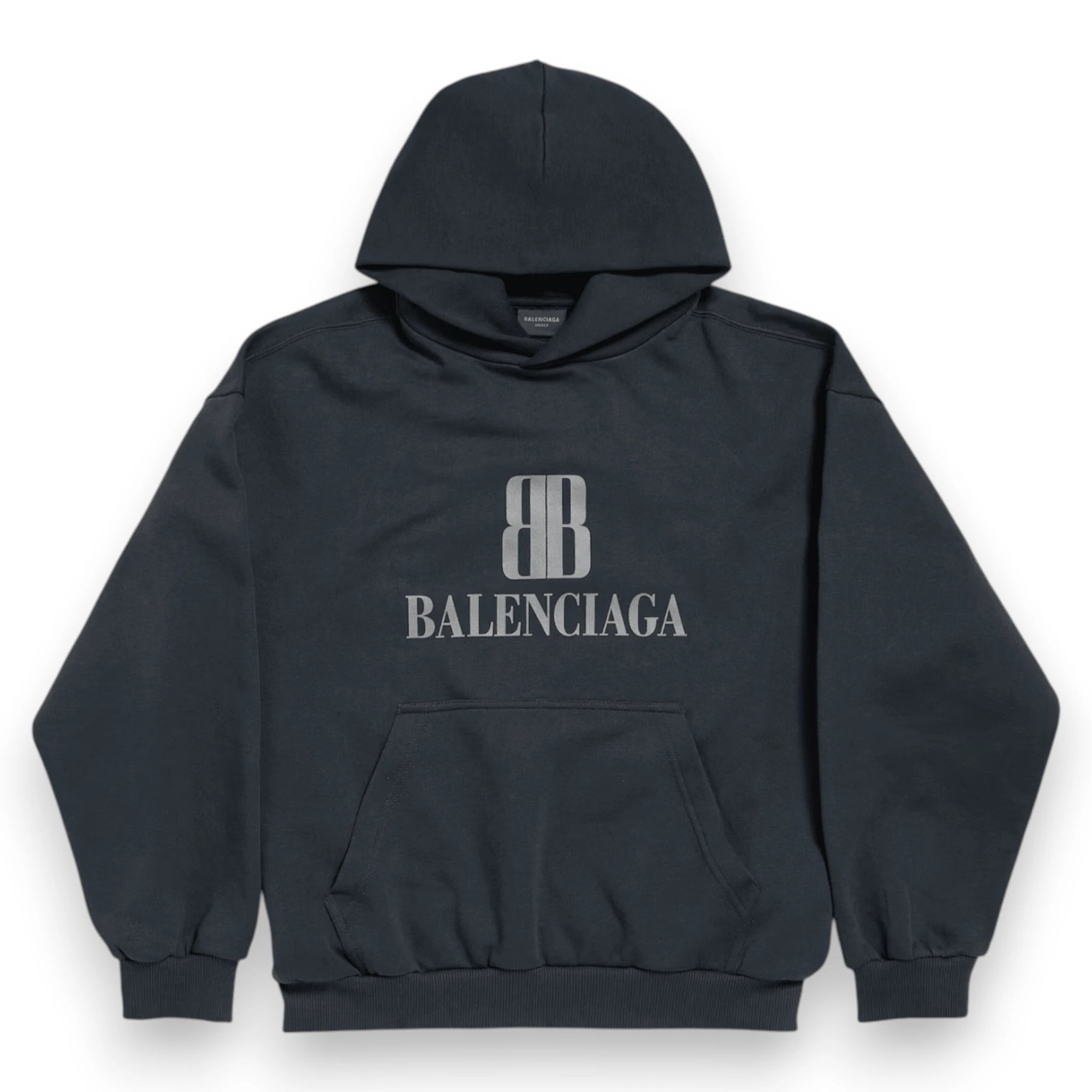 BALENCIAGA NANO BB HOODIE FADED BLACK