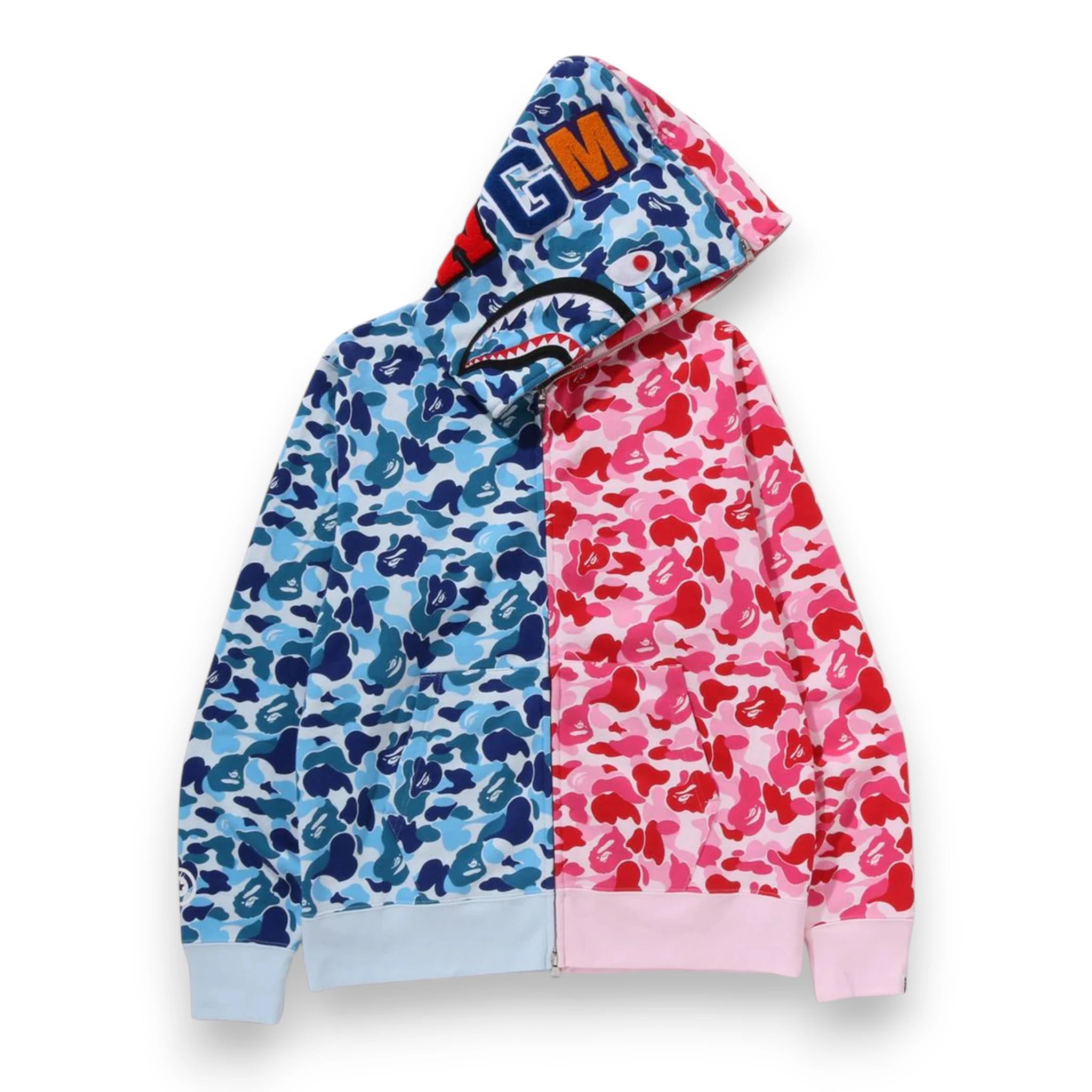 BAPE ABC CAMO SEPARATE SHARK FULL ZIP