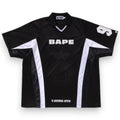BAPE MULTI LOGO RELAXED FIT SOCCER JERSEY