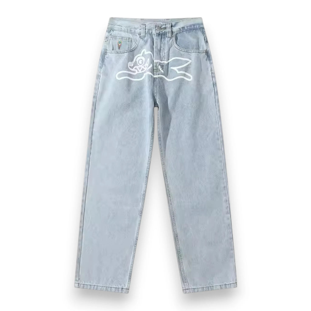BBC ICECREAM RUNNING DOG DOUBLE SCOOP DENIM PANTS