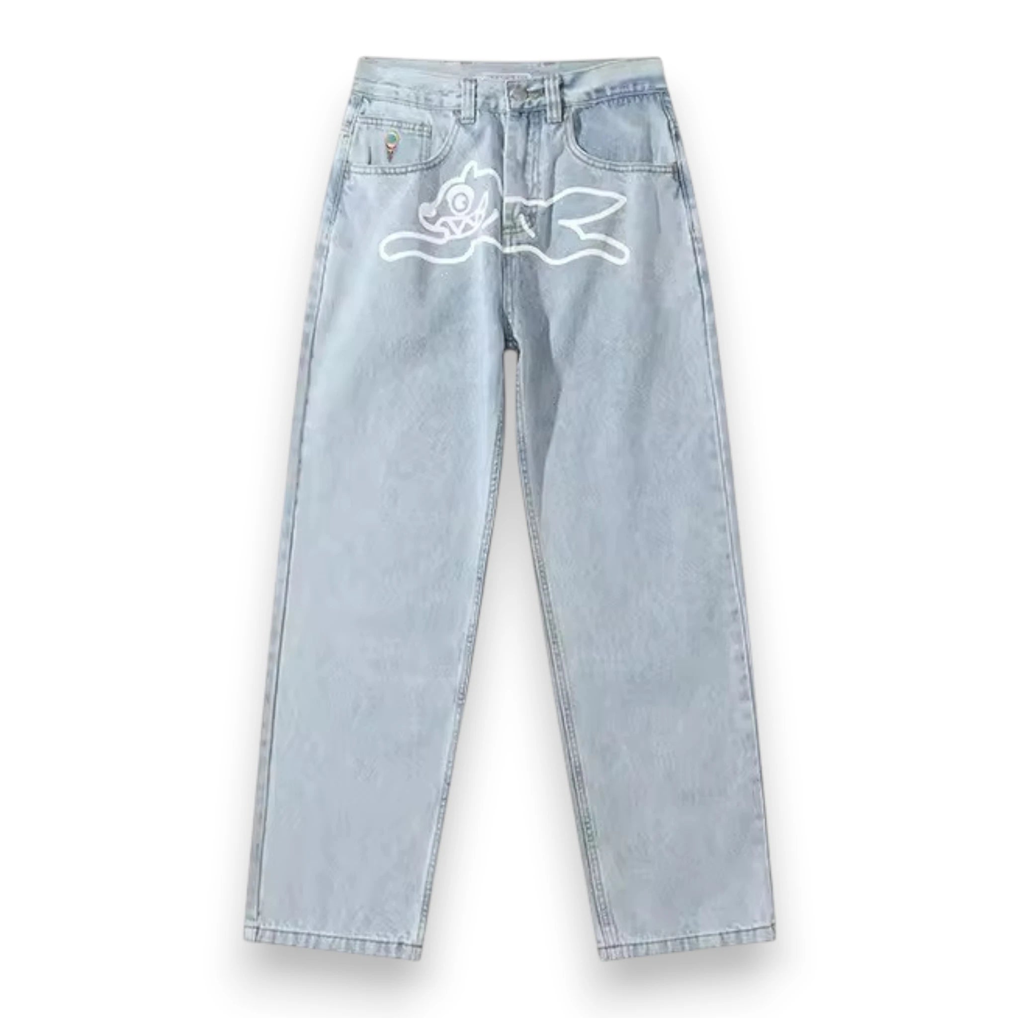 BBC ICECREAM RUNNING DOG DOUBLE SCOOP DENIM PANTS