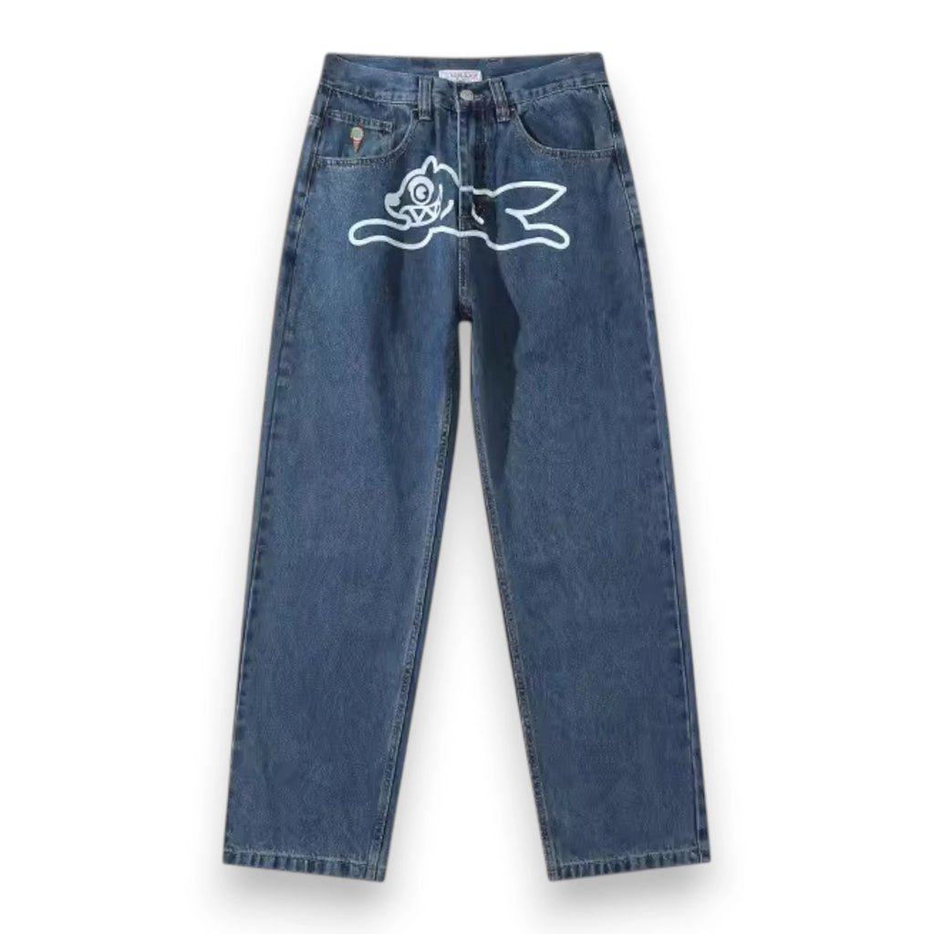 BBC ICECREAM RUNNING DOG DOUBLE SCOOP DENIM PANTS