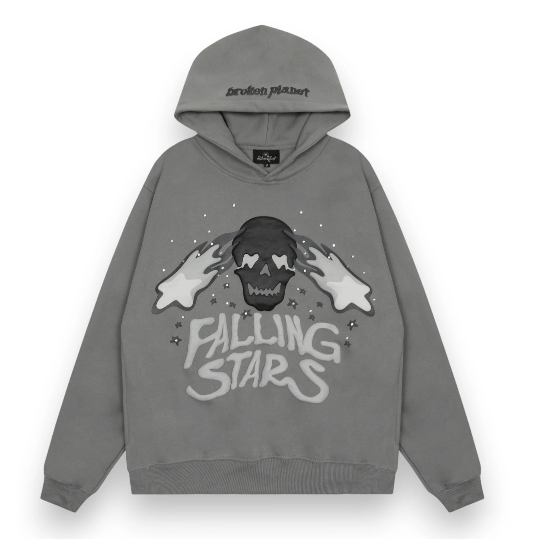BROKEN PLANET FALLING STARS HOODIE 'Gray'