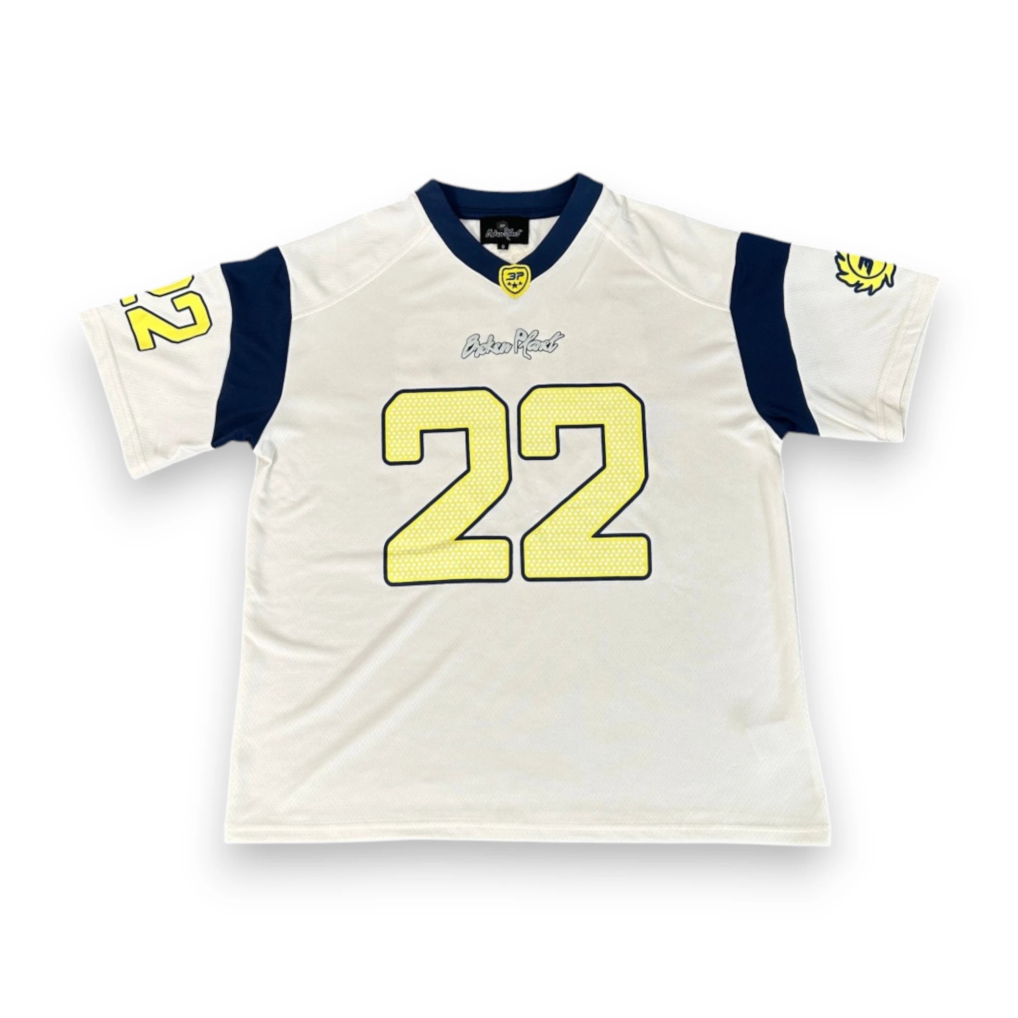 BROKEN PLANET FOOTBALL JERSEY 'White/Blue'