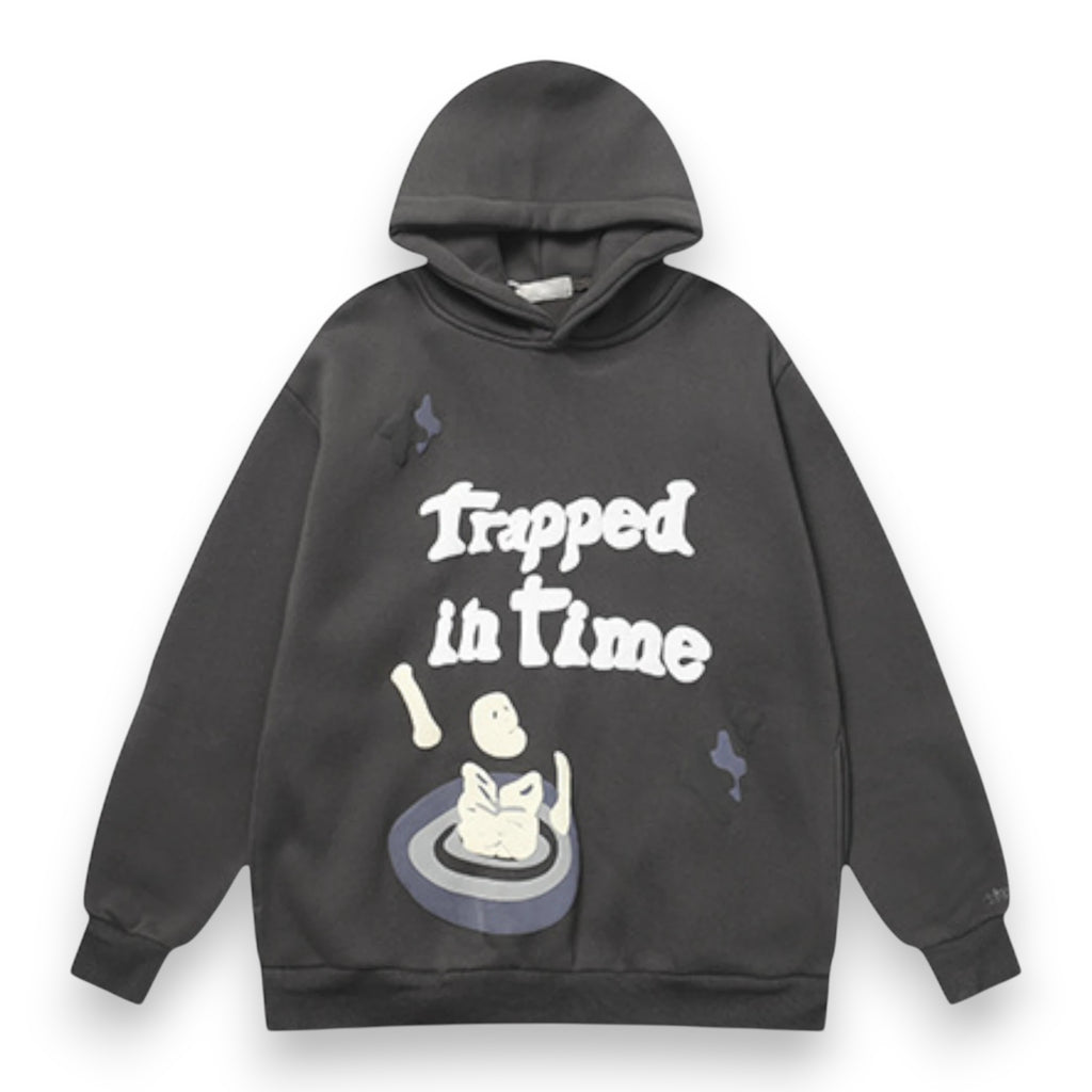 BROKEN PLANET TRAPPED IN TIME HOODIE 'Soot Black'
