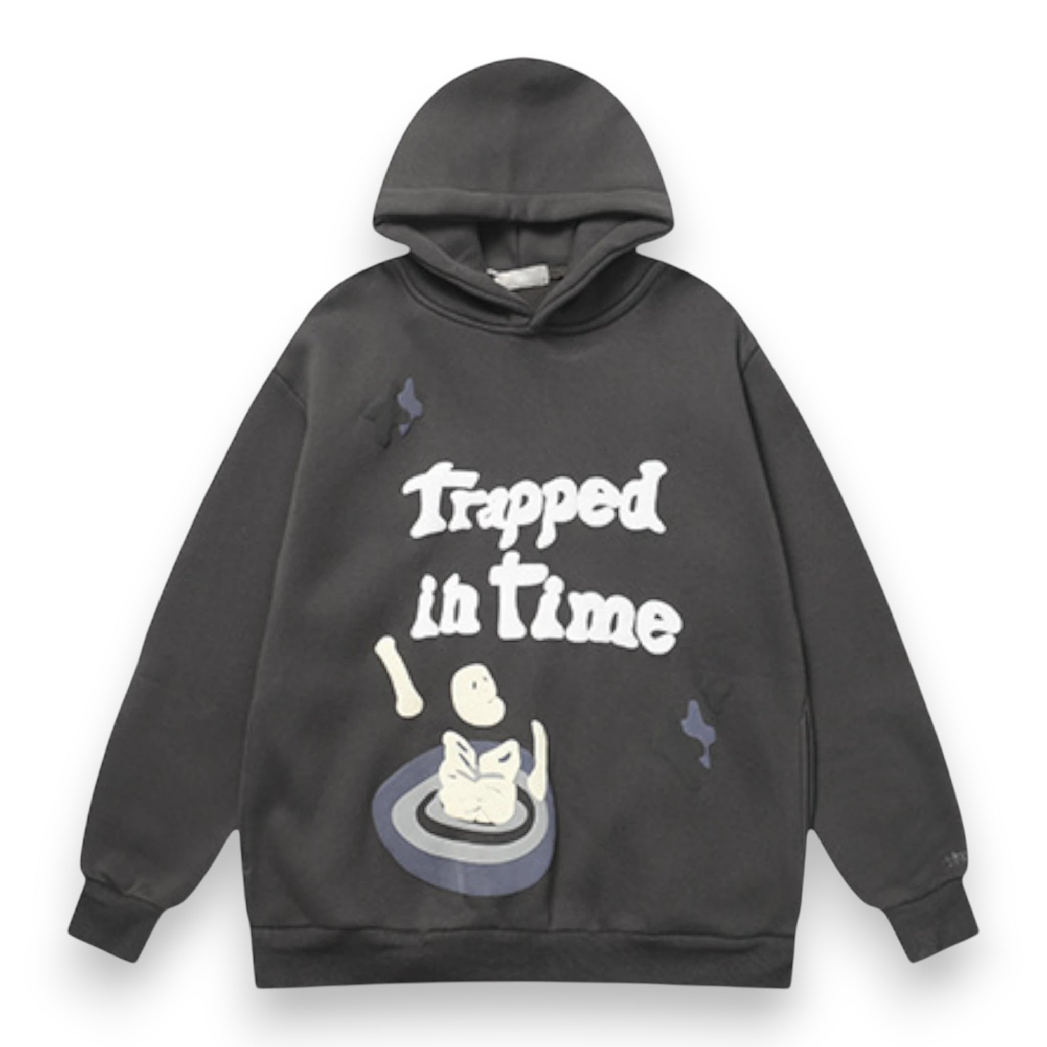 BROKEN PLANET TRAPPED IN TIME HOODIE 'Soot Black'