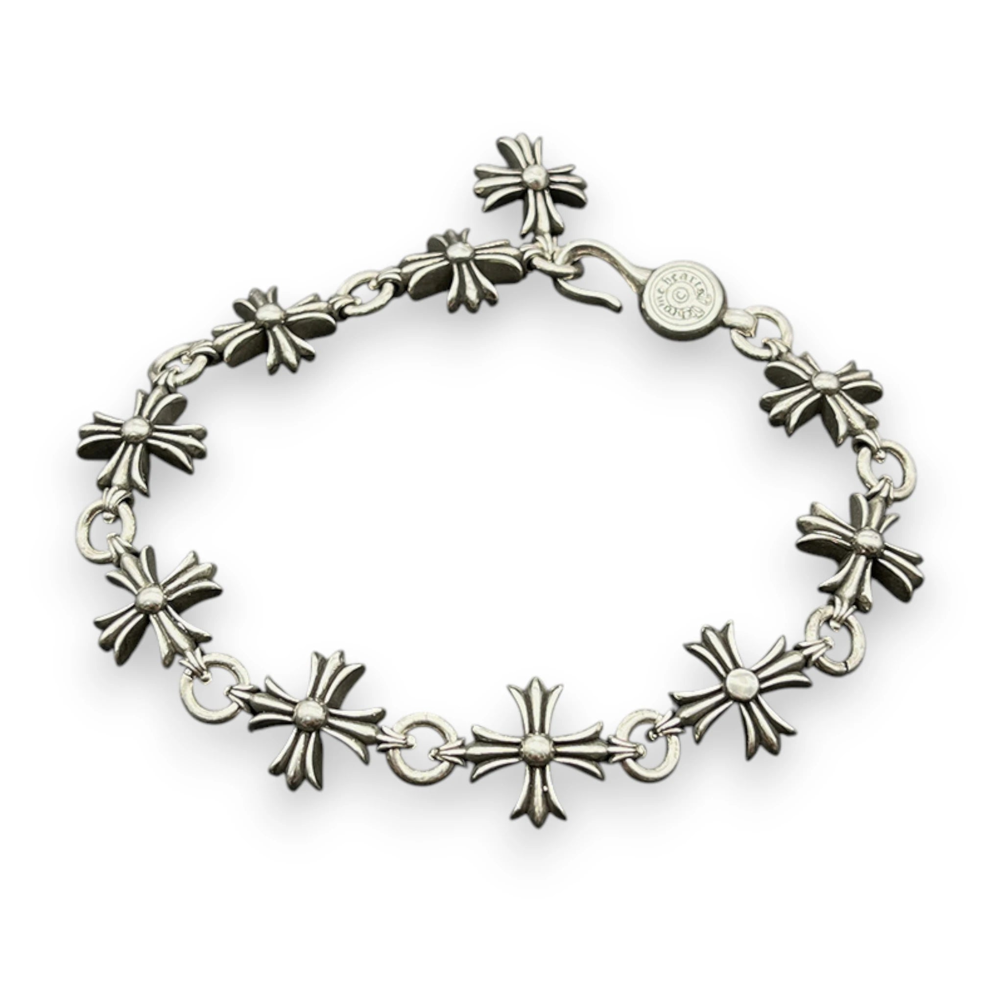 CHROME HEARTS CUTOUT PLUS CROSS BRACELET