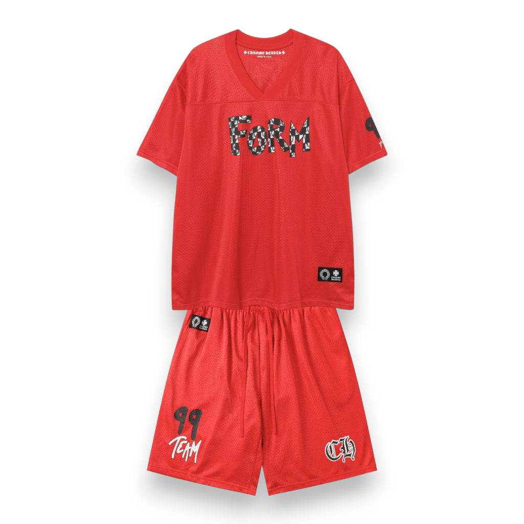 CHROME HEARTS x MATTY BOY "TEAM" MESH WARM UP JERSEY