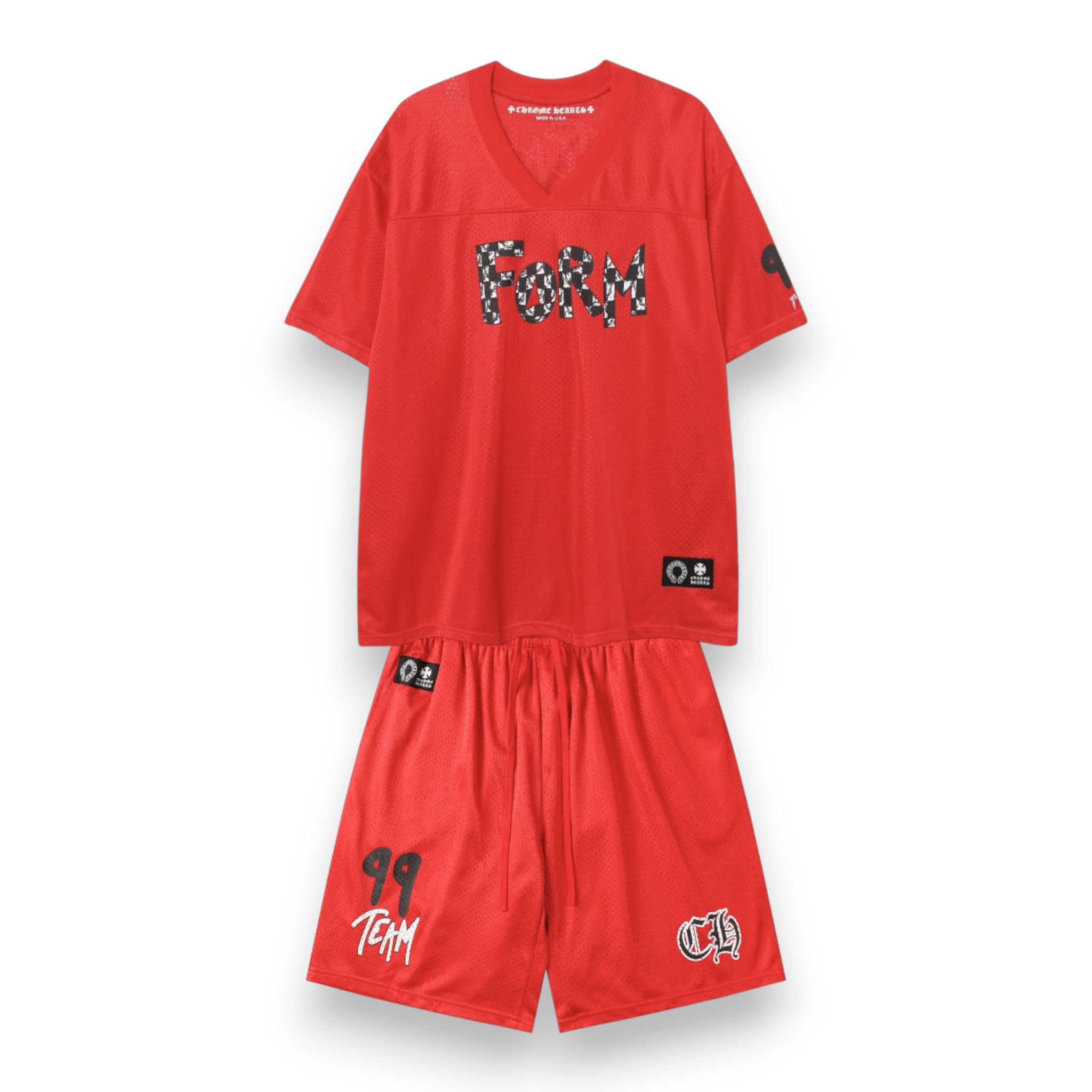 CHROME HEARTS x MATTY BOY "TEAM" MESH WARM UP JERSEY