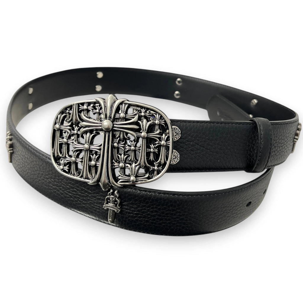 CHROME HEARTS CEMETERY CROSS BUCKLE BELT