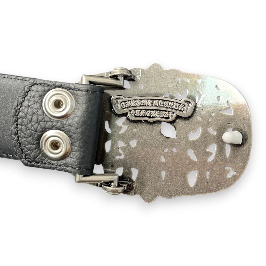 CHROME HEARTS CEMETERY CROSS BUCKLE BELT