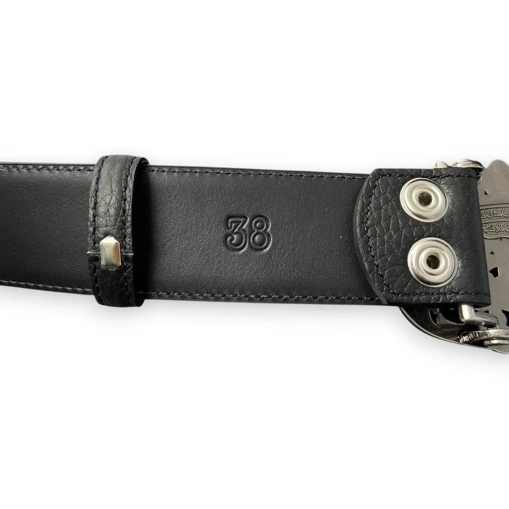 CHROME HEARTS CEMETERY CROSS BUCKLE BELT