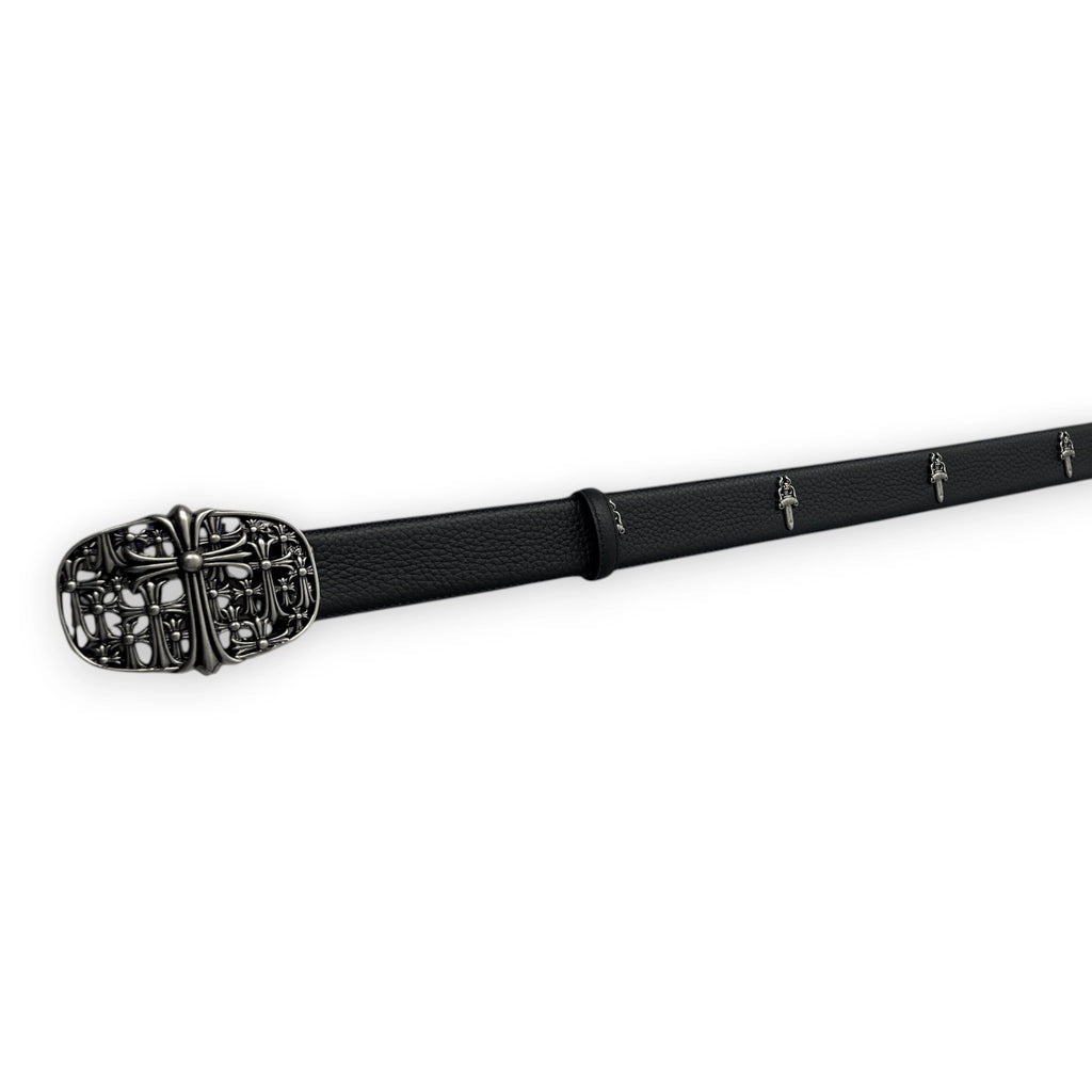 CHROME HEARTS CEMETERY CROSS BUCKLE BELT