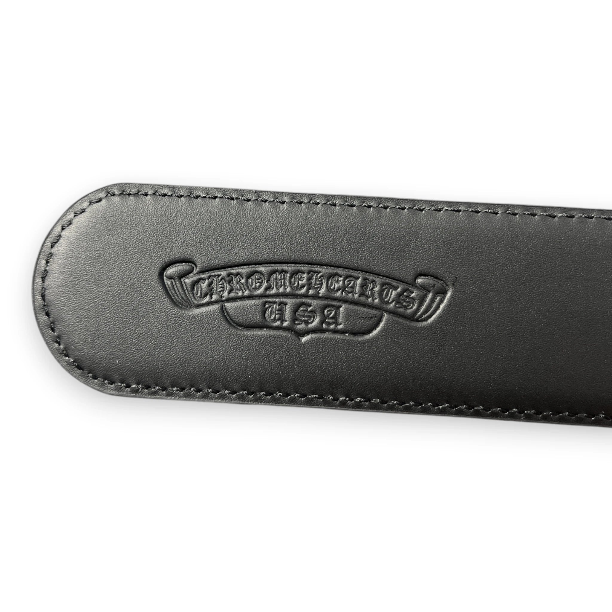 CHROME HEARTS CEMETERY CROSS BUCKLE BELT