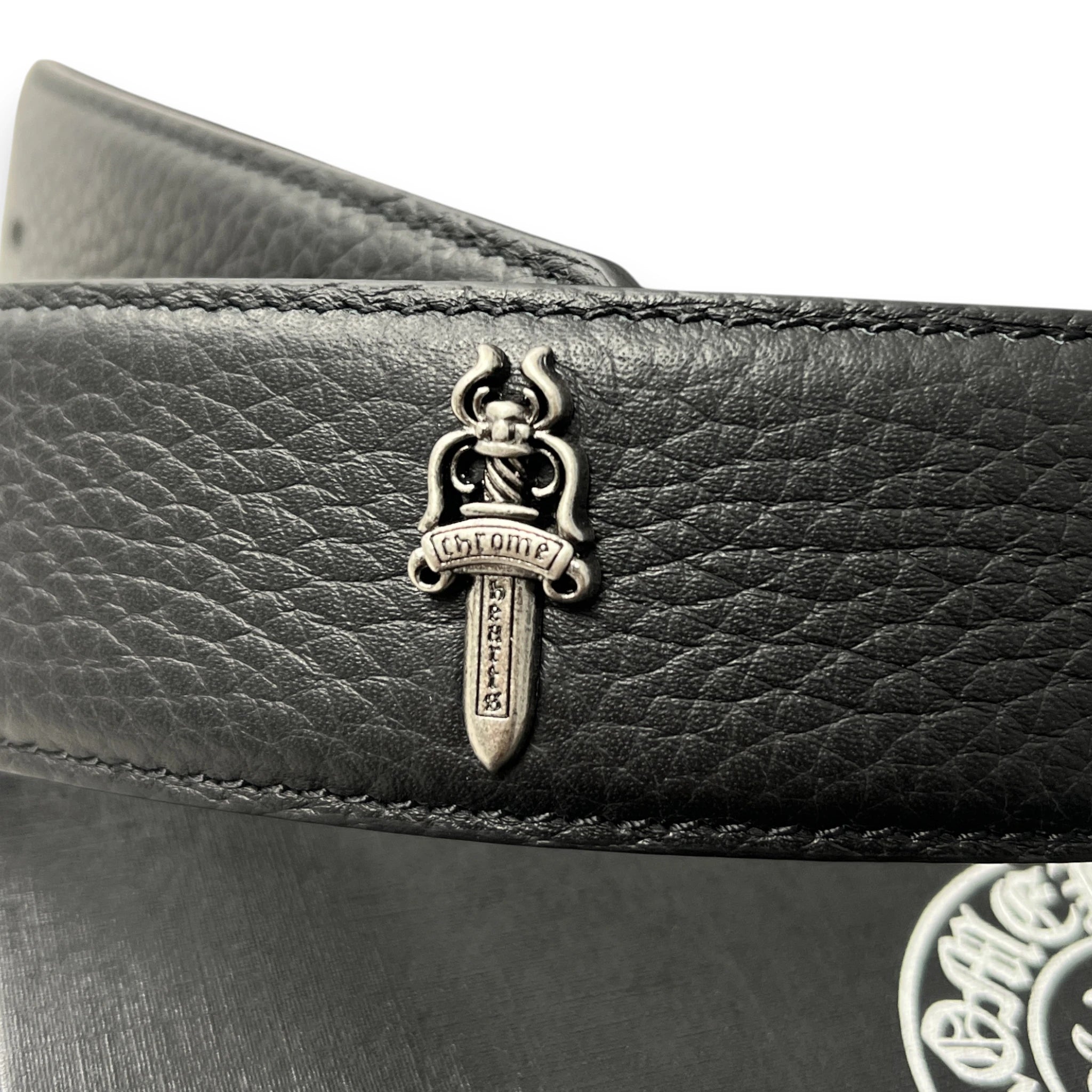 CHROME HEARTS CEMETERY CROSS BUCKLE BELT