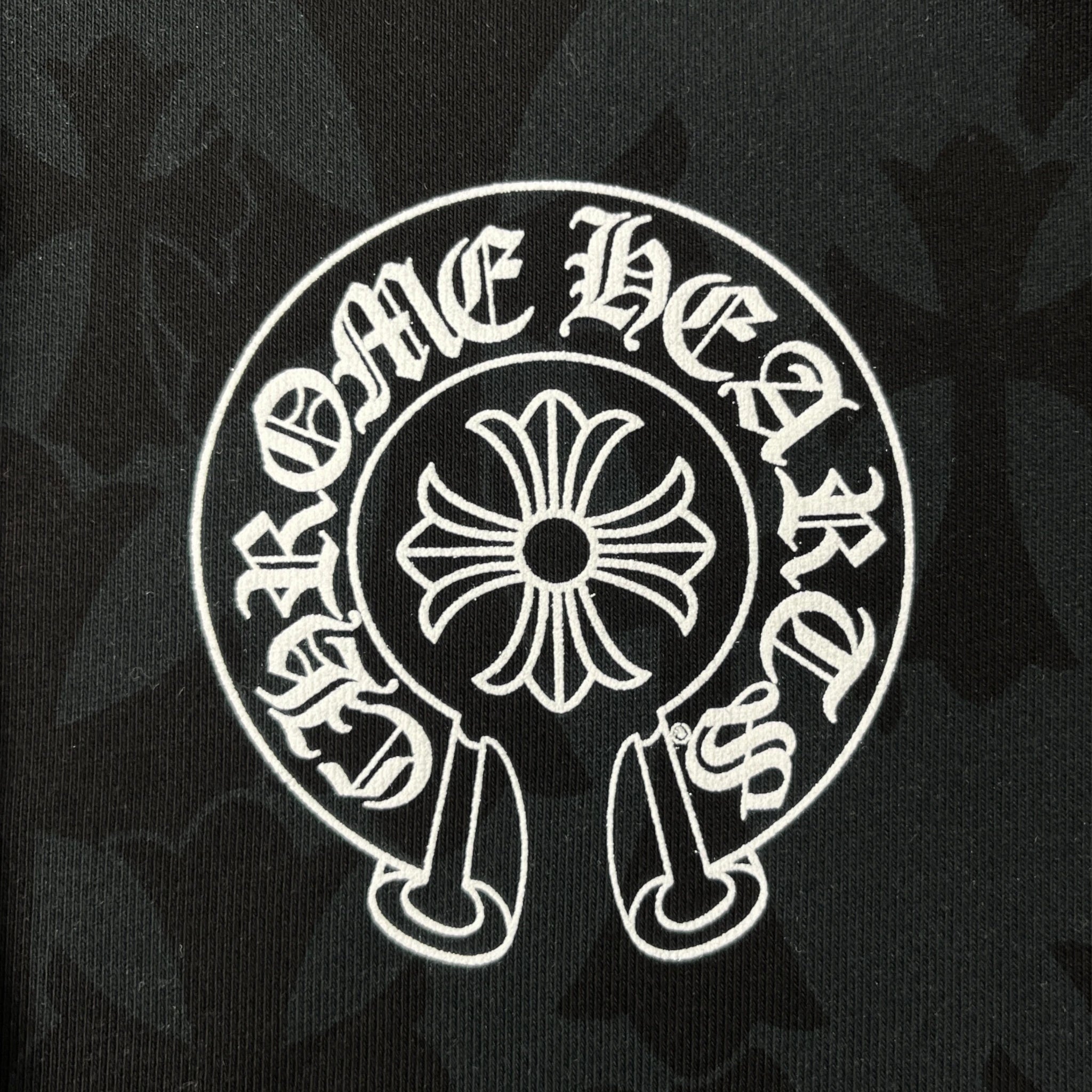 CHROME HEARTS CEMETERY CROSS MONOGRAM ZIP-UP HOODIE