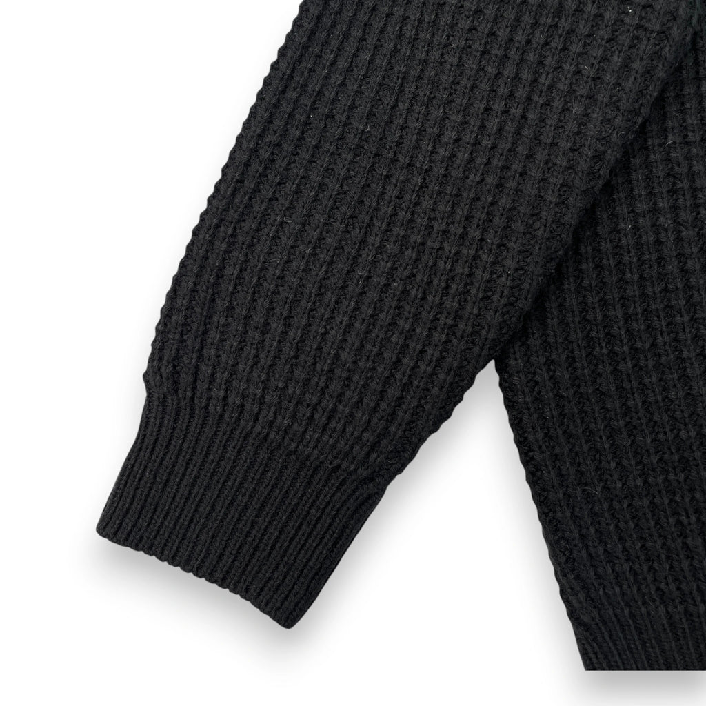 CHROME HEARTS WAFFLE THERMAL CROSS PATCH SWEATER