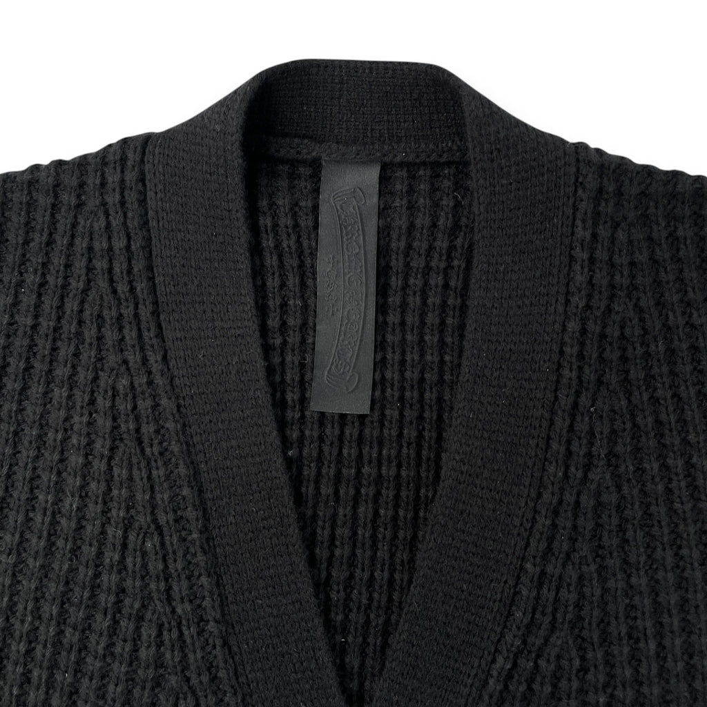 CHROME HEARTS WAFFLE THERMAL CROSS PATCH SWEATER
