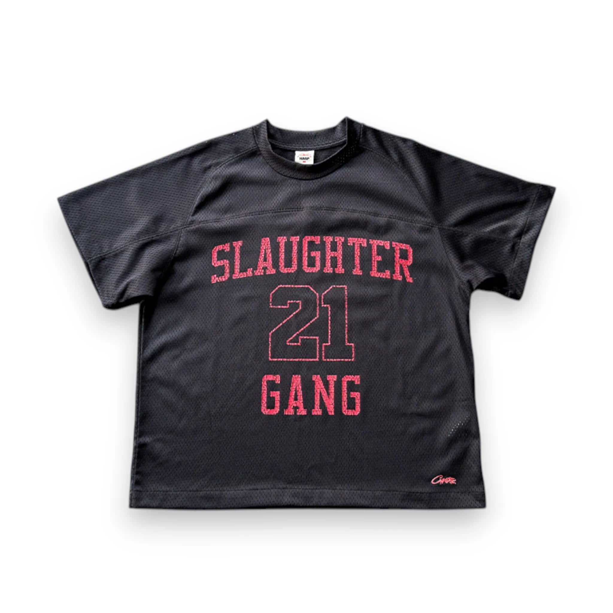 CORTEIZ x SLAUGHTER GANG 21 SAVAGE MESH T-SHIRT