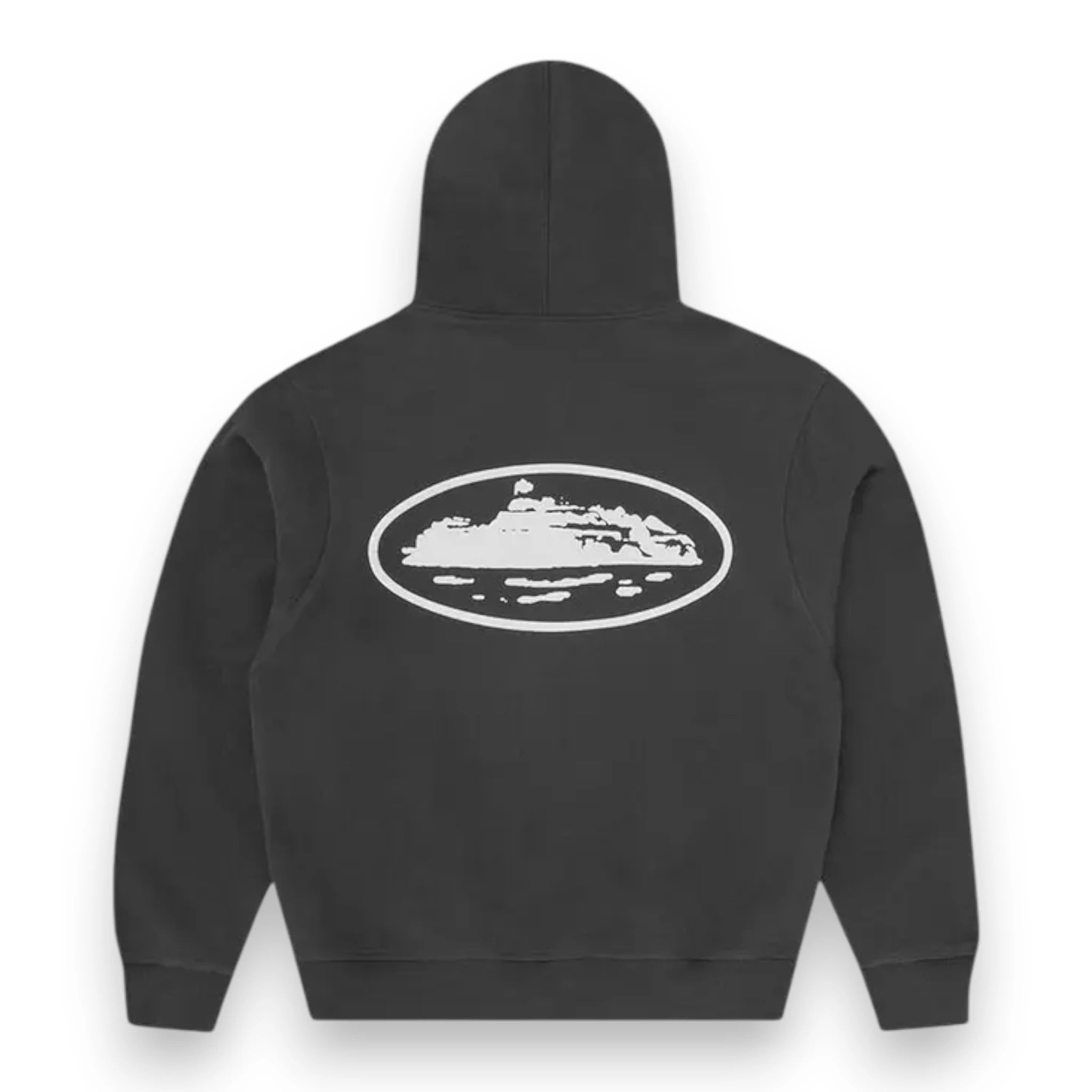 CORTEIZ ISLAND PUFF PRINT ZIP HOODIE 'Washed Black'