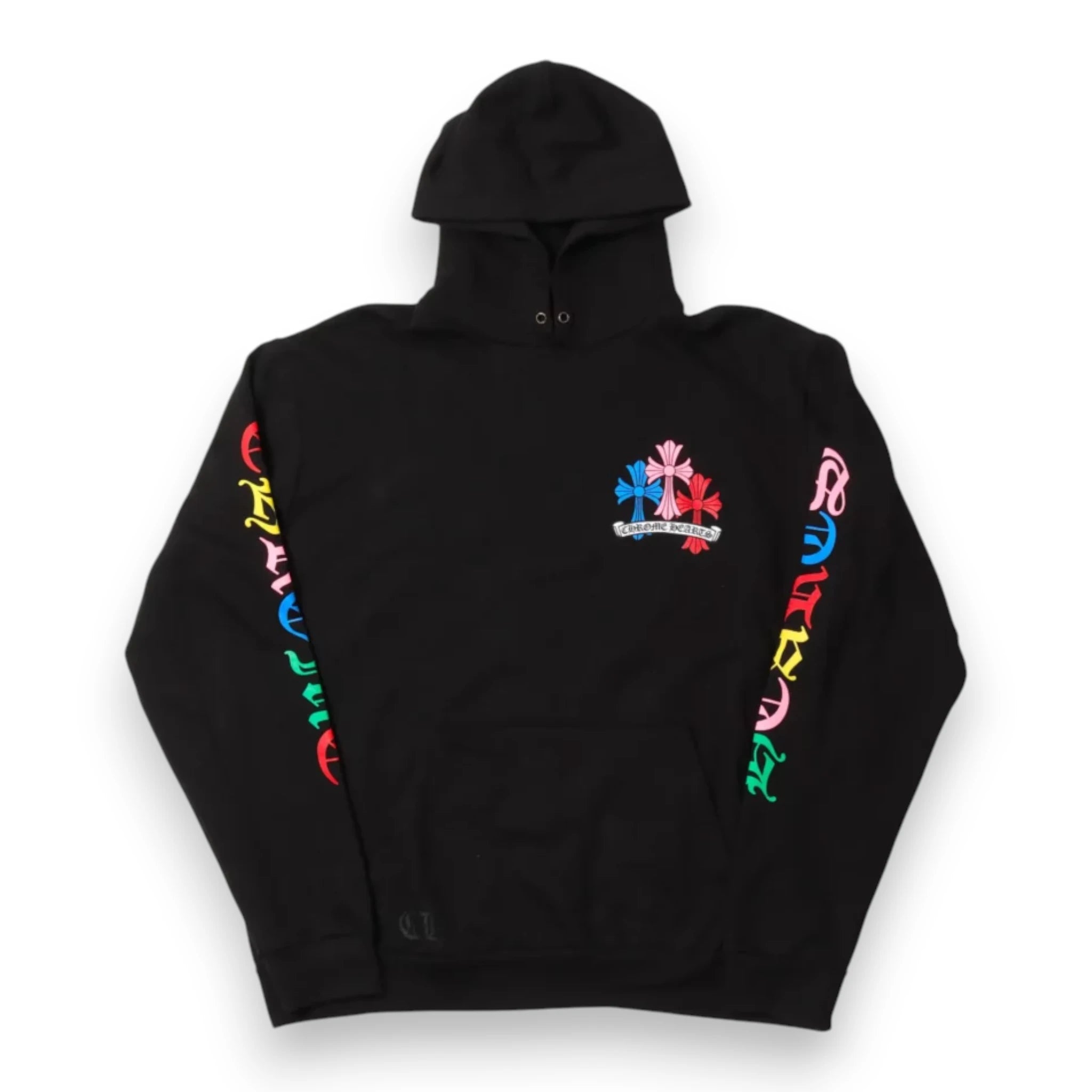 CHROME HEARTS MULTI COLOR CROSS CEMETERY ZIP UP HOODIE 'Black'