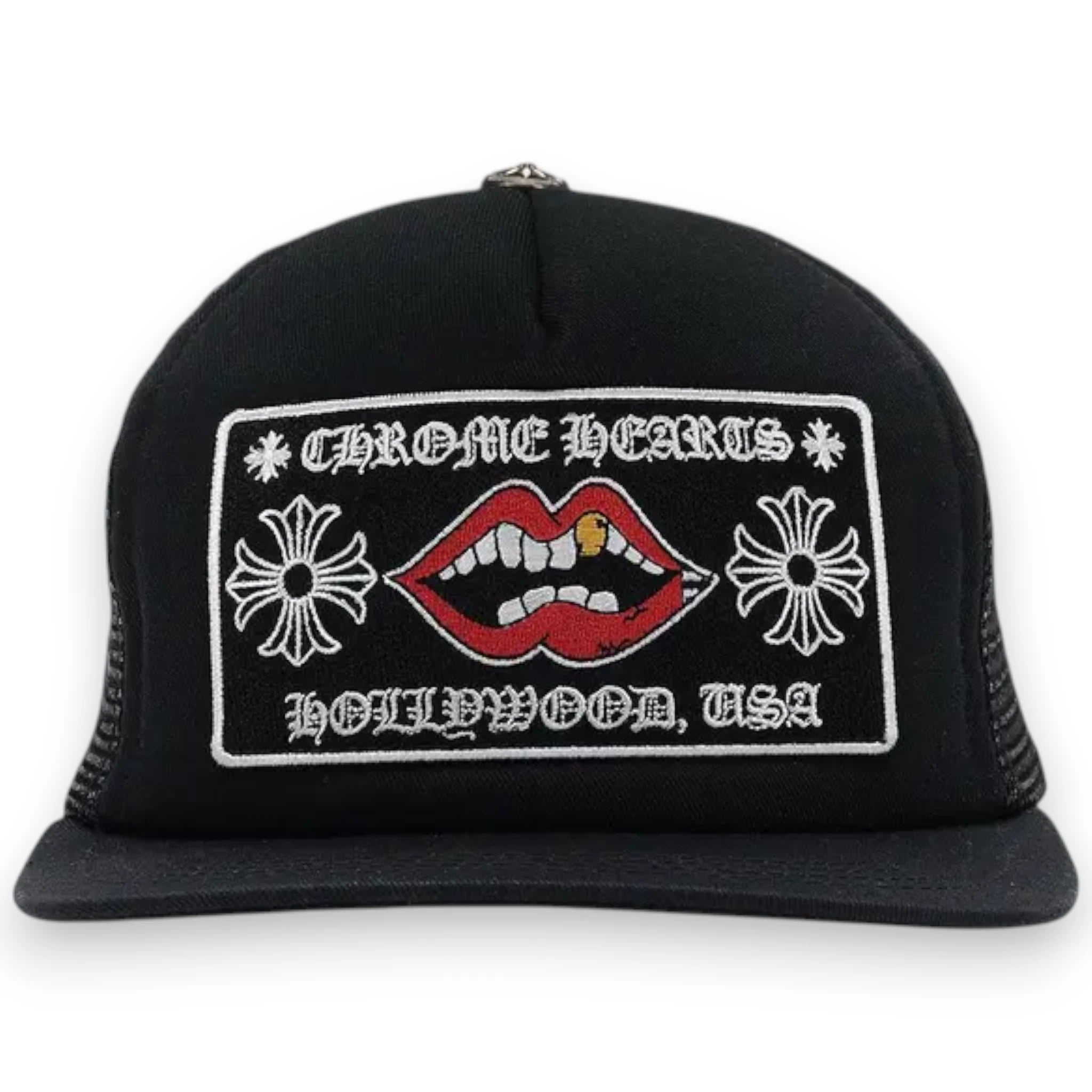 CHROME HEARTS CHOMPER HOLLYWOOD TRUCKET HAT 'Black/Black'