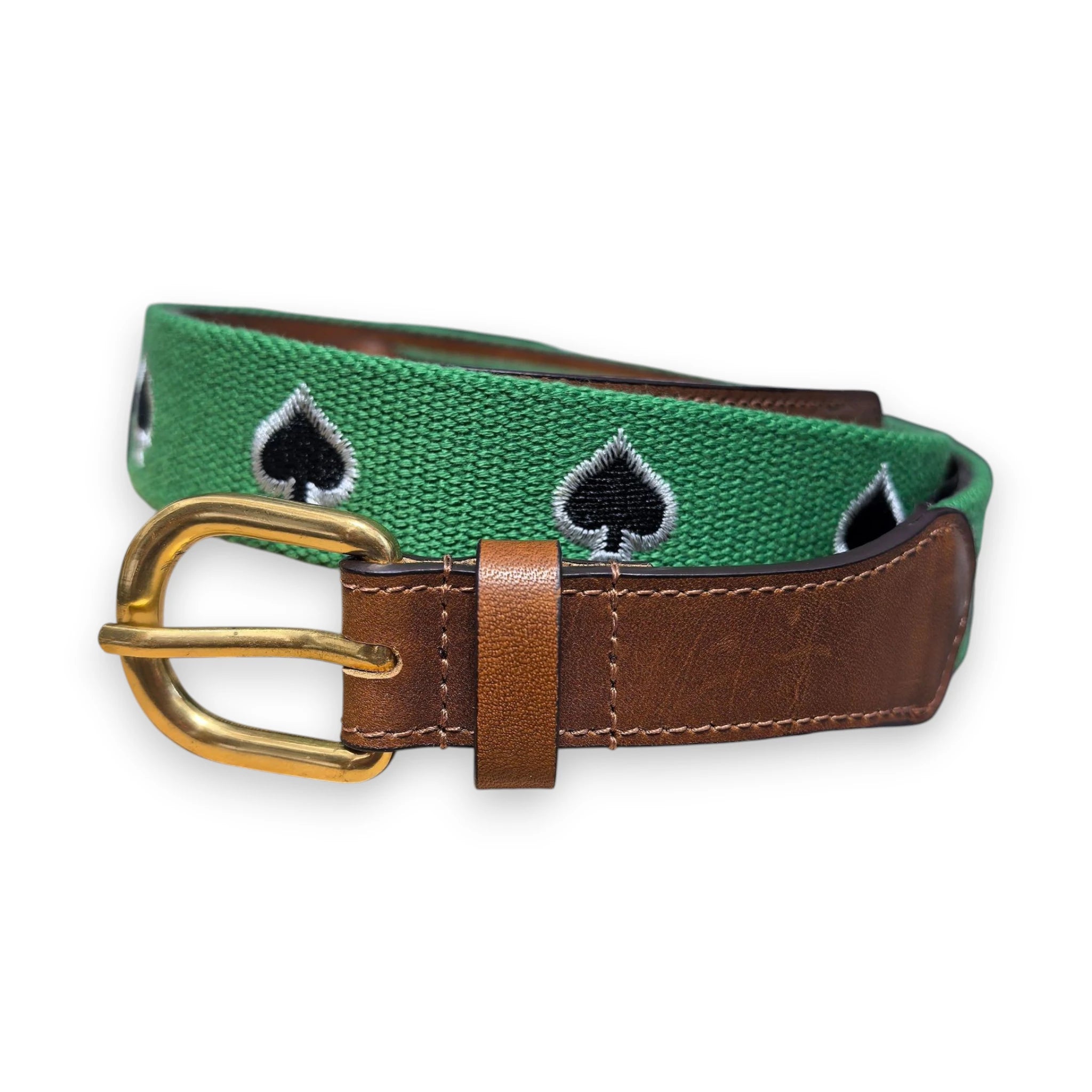 DENIM TEARS x STUSSY NEEDLE POINT BELT 'Brown'