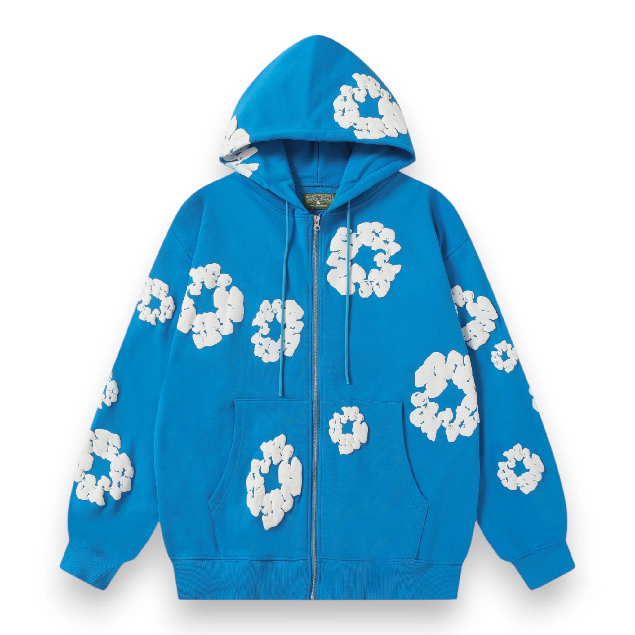 COTTON WREATH ZIP HOODIE