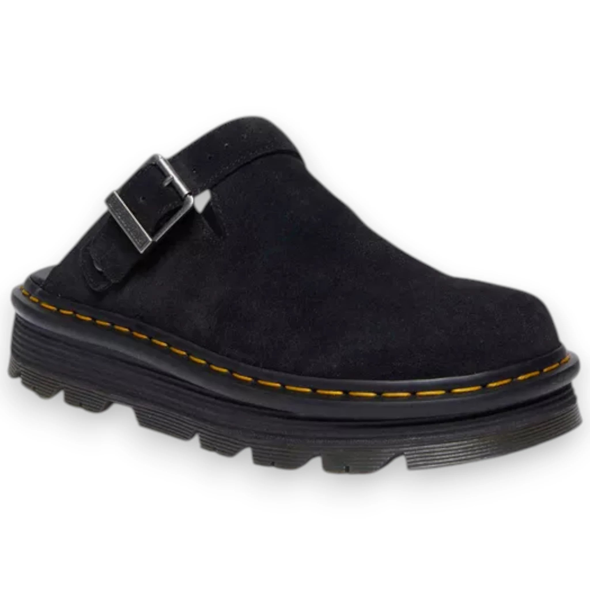 DR. MARTENS ZEBZAG SUEDE SLINGBACK PLATFORM MULES