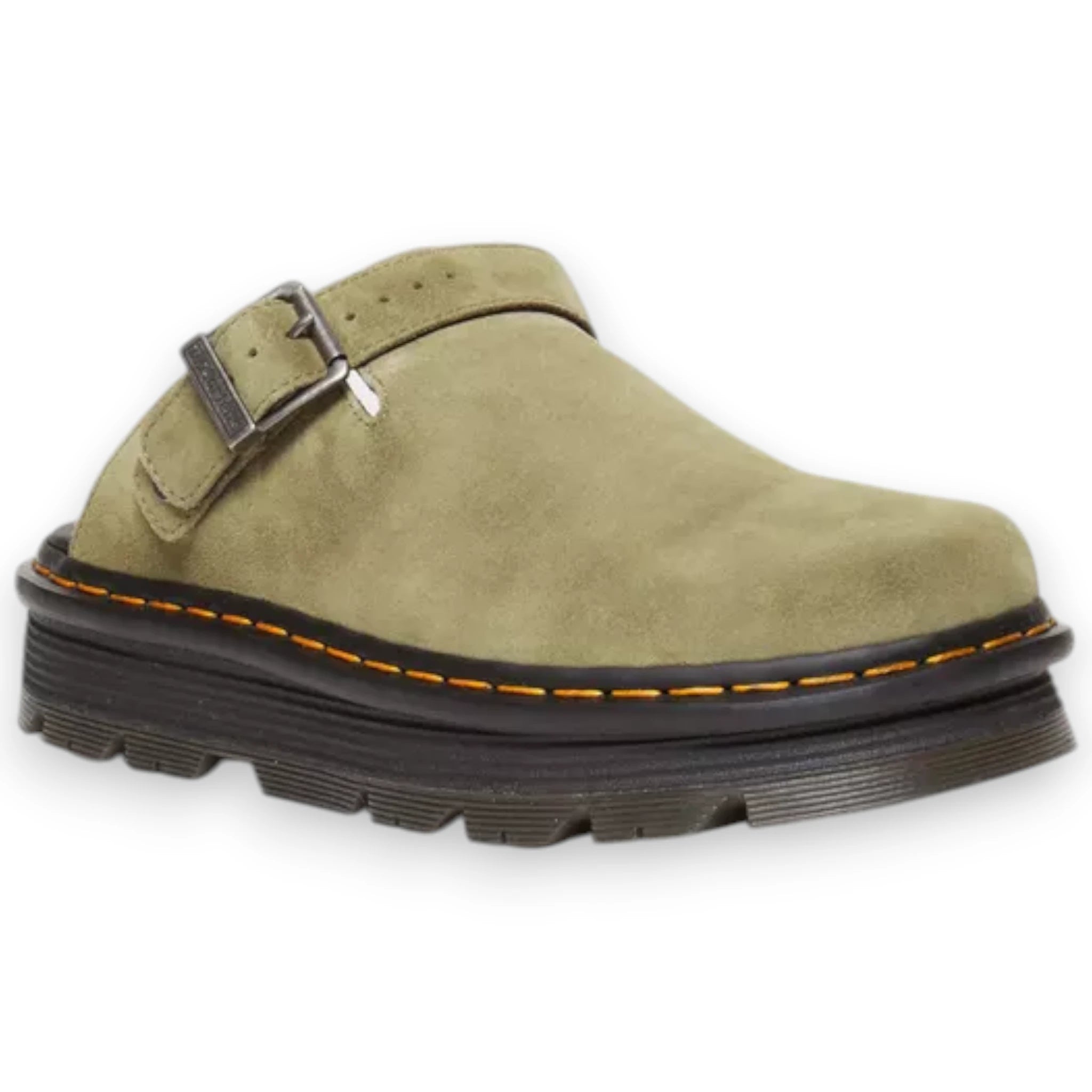 DR. MARTENS ZEBZAG SUEDE SLINGBACK PLATFORM MULES