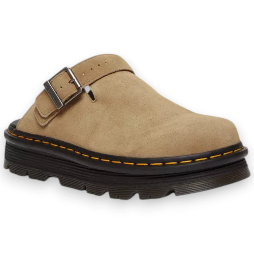DR. MARTENS ZEBZAG SUEDE SLINGBACK PLATFORM MULES