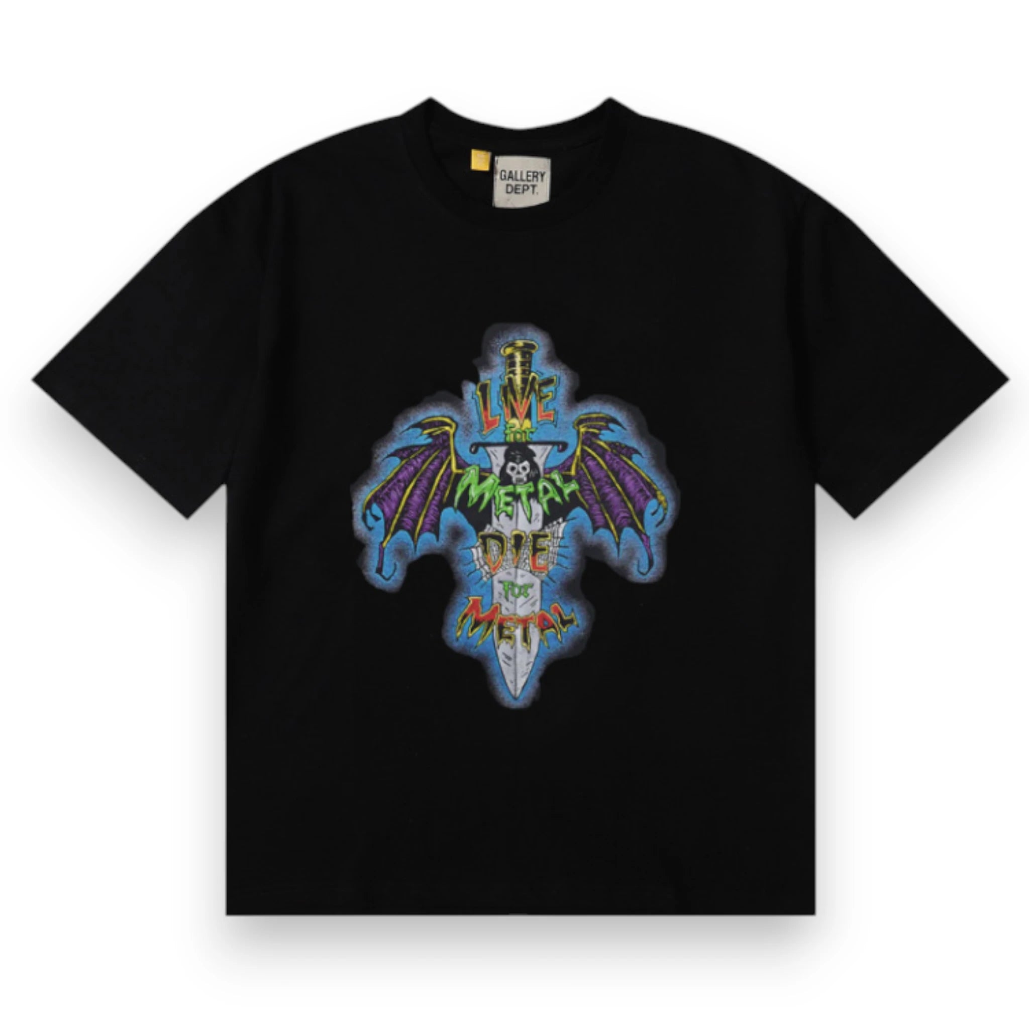GALLERY DEPT. LIVE FOR METAL TEE 'Black'
