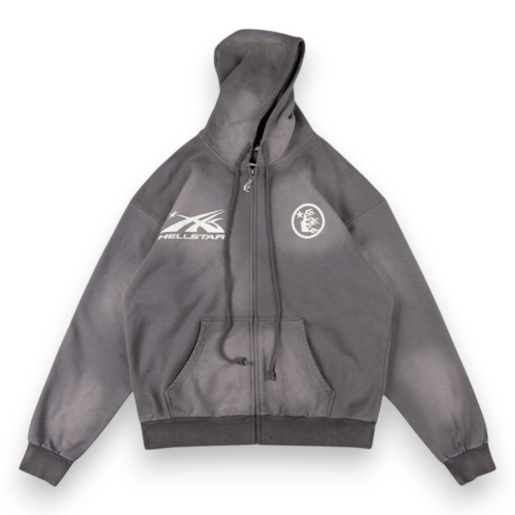 HELLSTAR HS LOGO ZIP-UP HOODIE
