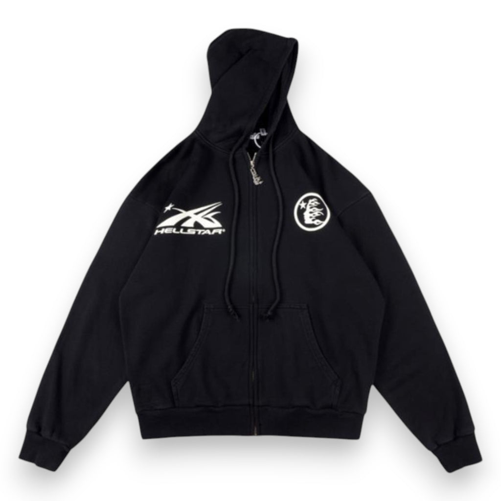 HELLSTAR HS LOGO ZIP-UP HOODIE
