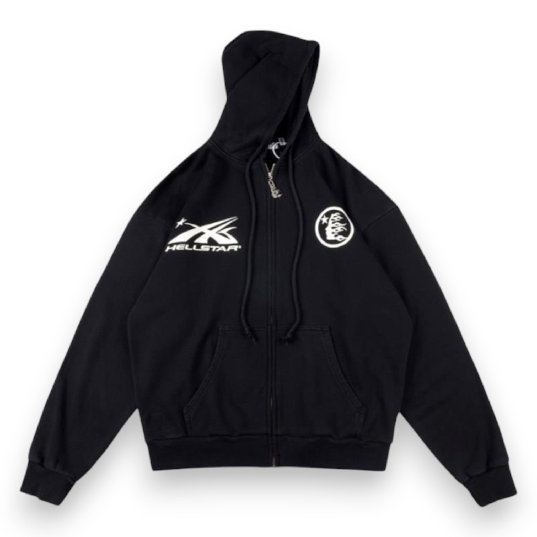 HELLSTAR HS LOGO ZIP-UP HOODIE