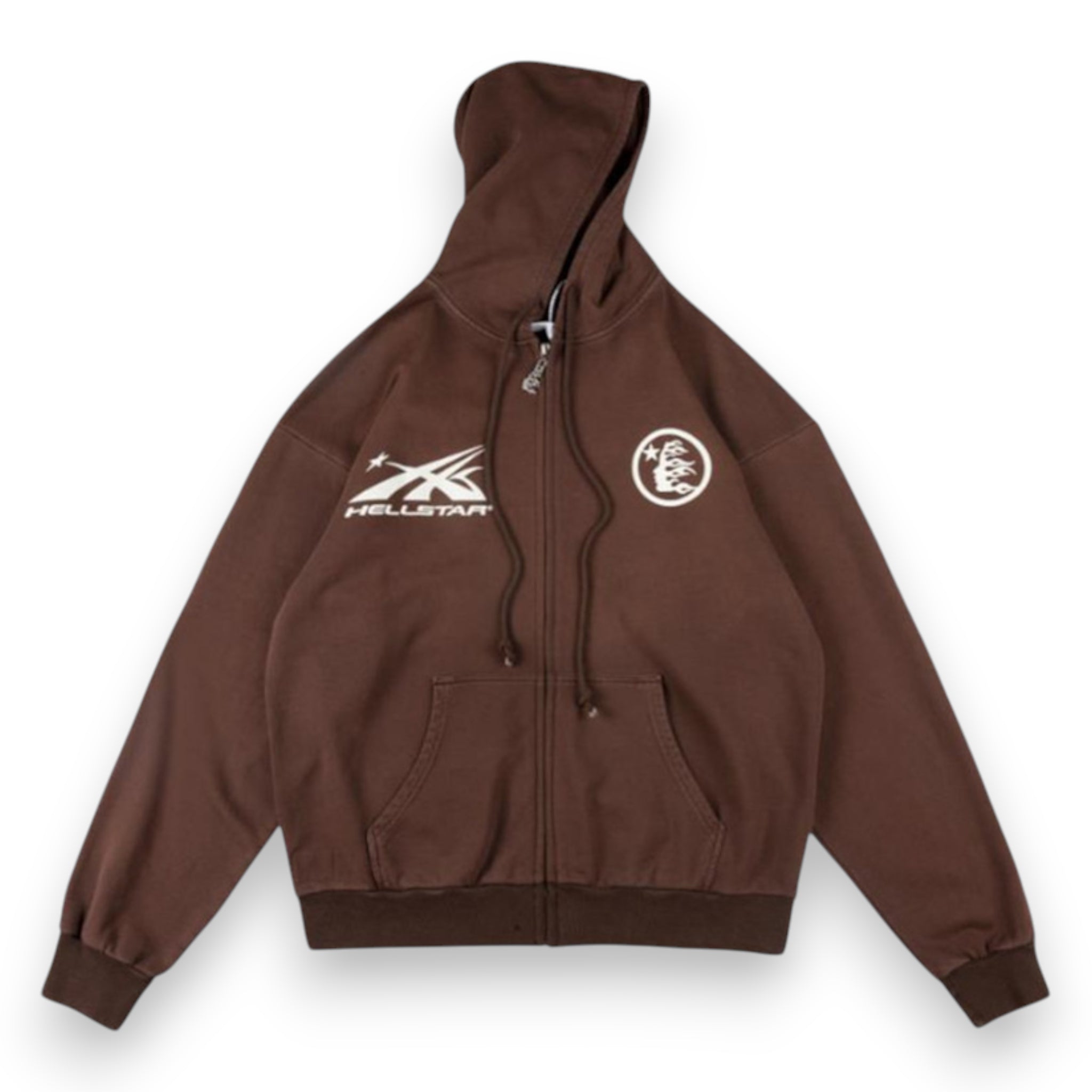 HELLSTAR HS LOGO ZIP-UP HOODIE