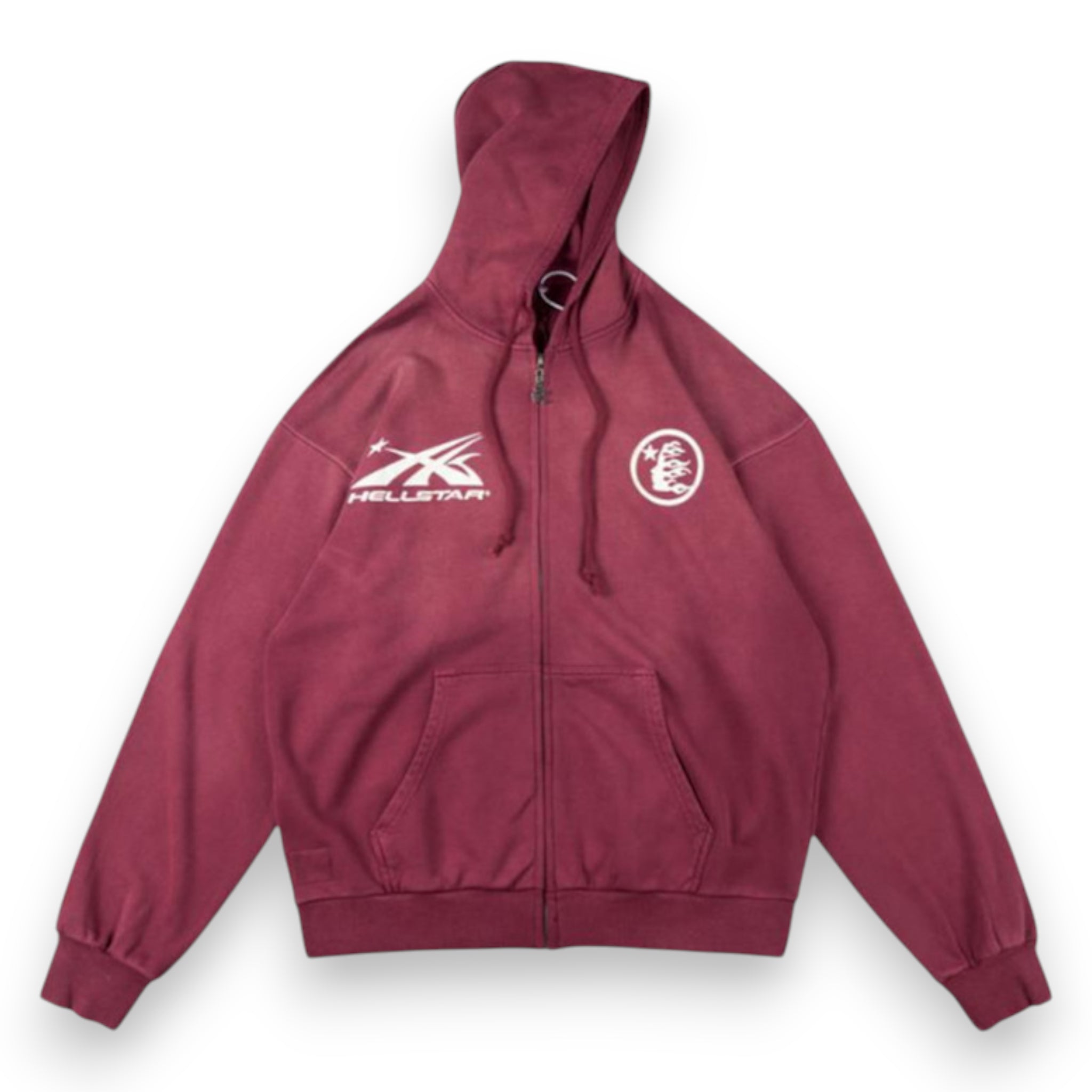 HELLSTAR HS LOGO ZIP-UP HOODIE