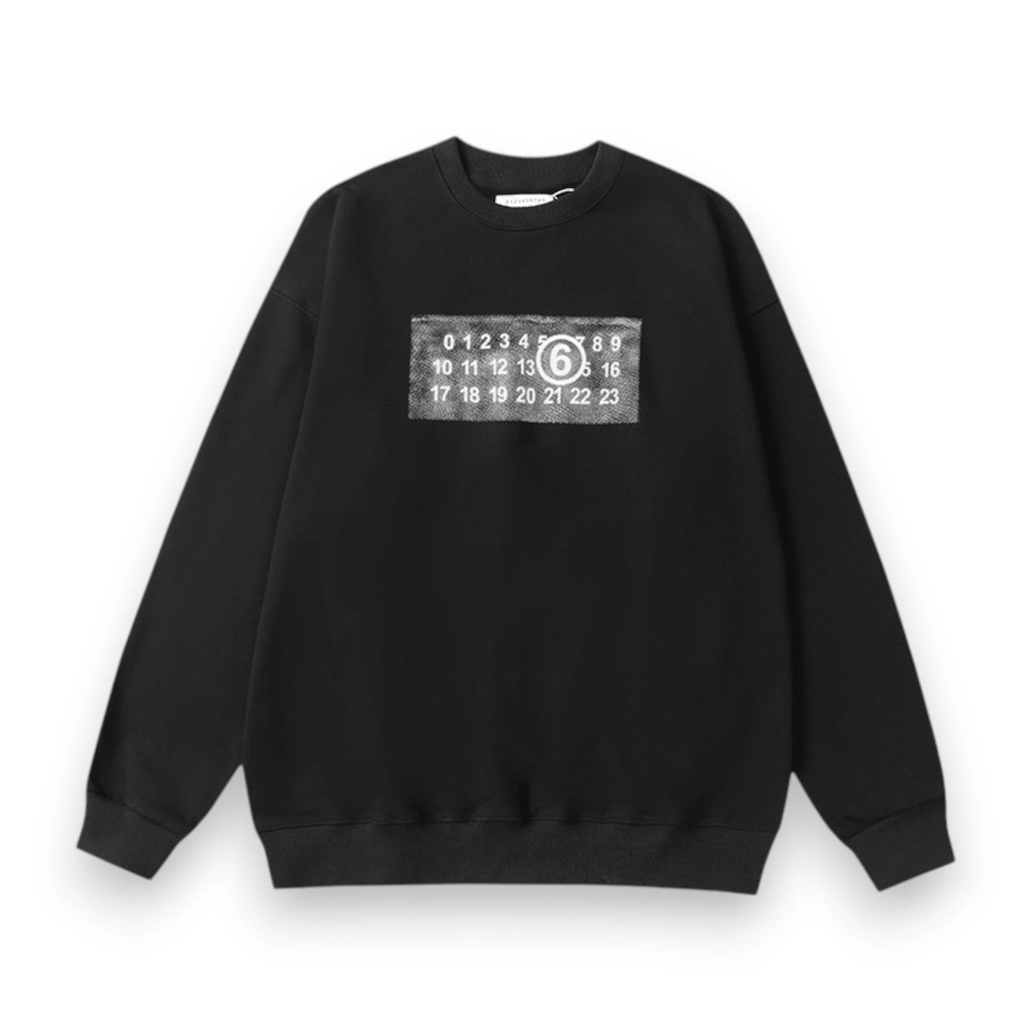 MAISON MARGIELA MM6 JERSEY CREWNECK SWEATSHIRT 'Black'