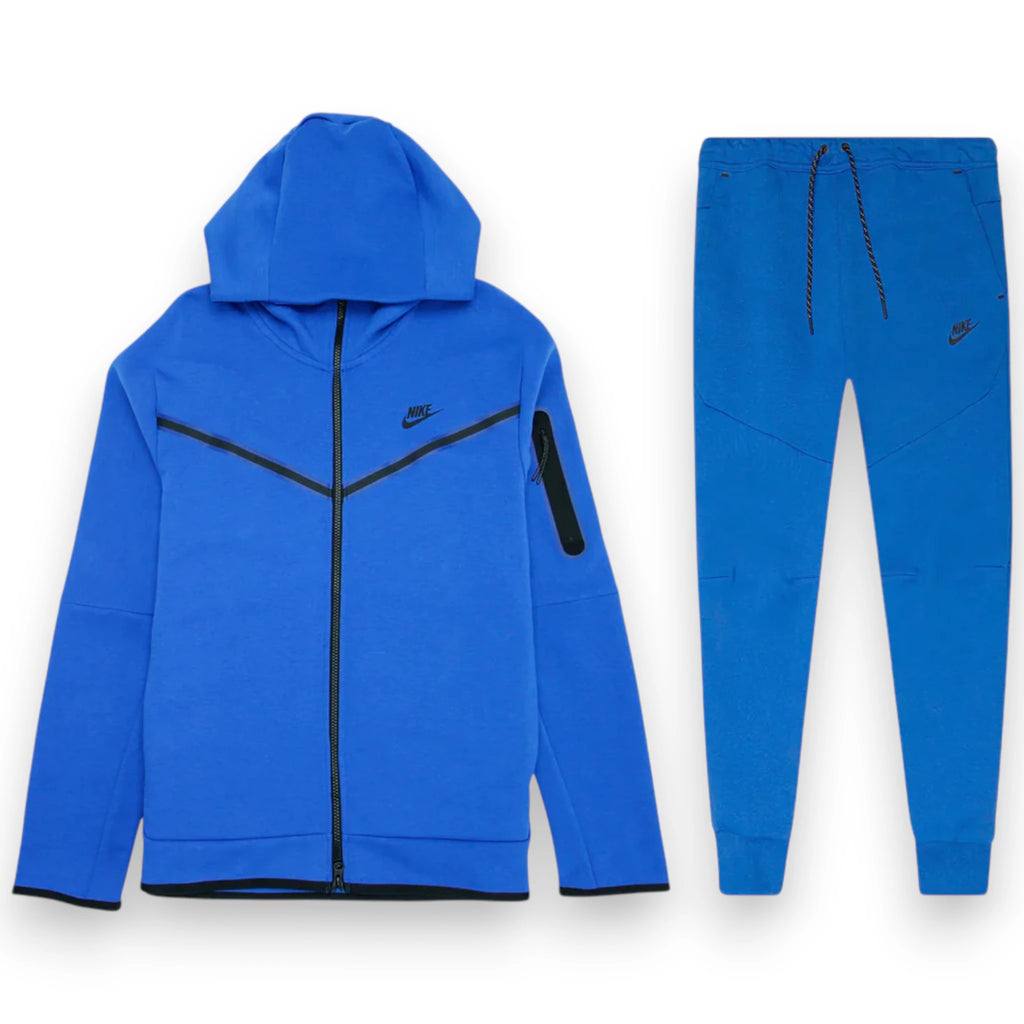 NIKE TECH FULL ZIP SET 'Game Royal/Black'
