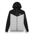 NIKE TECH FULL ZIP SET 'Black/Dark Grey Heather/White'