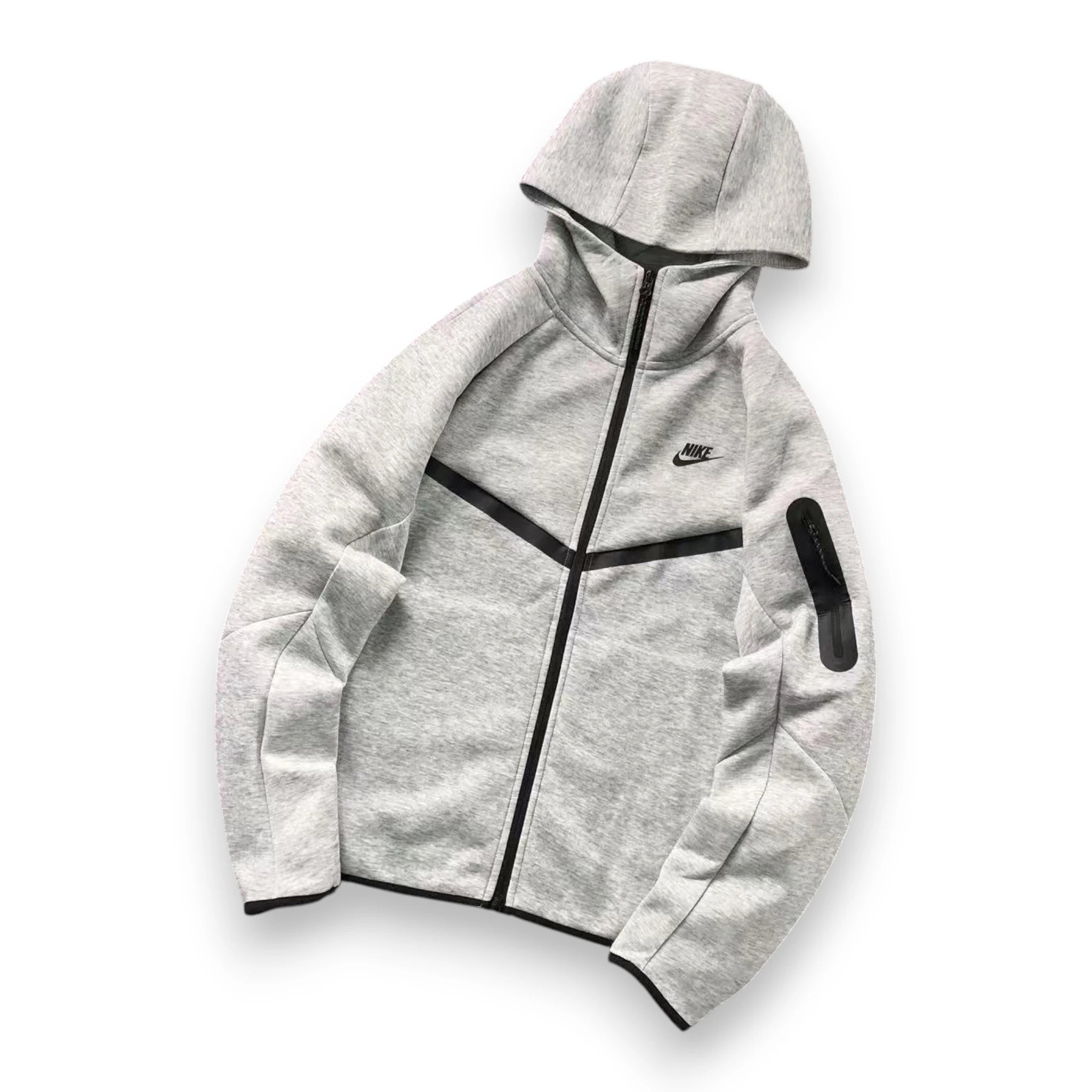 NIKE TECH FULL ZIP SET 'Gray/Black'